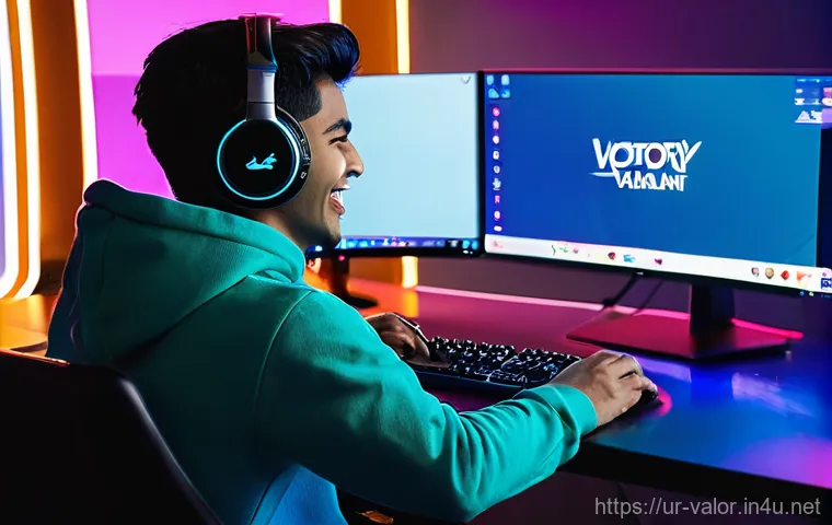 발로란트 콘텐츠 제작 팁 - **Prompt:** A vibrant, dynamic image of a young, charismatic male streamer (early 20s, looking South...