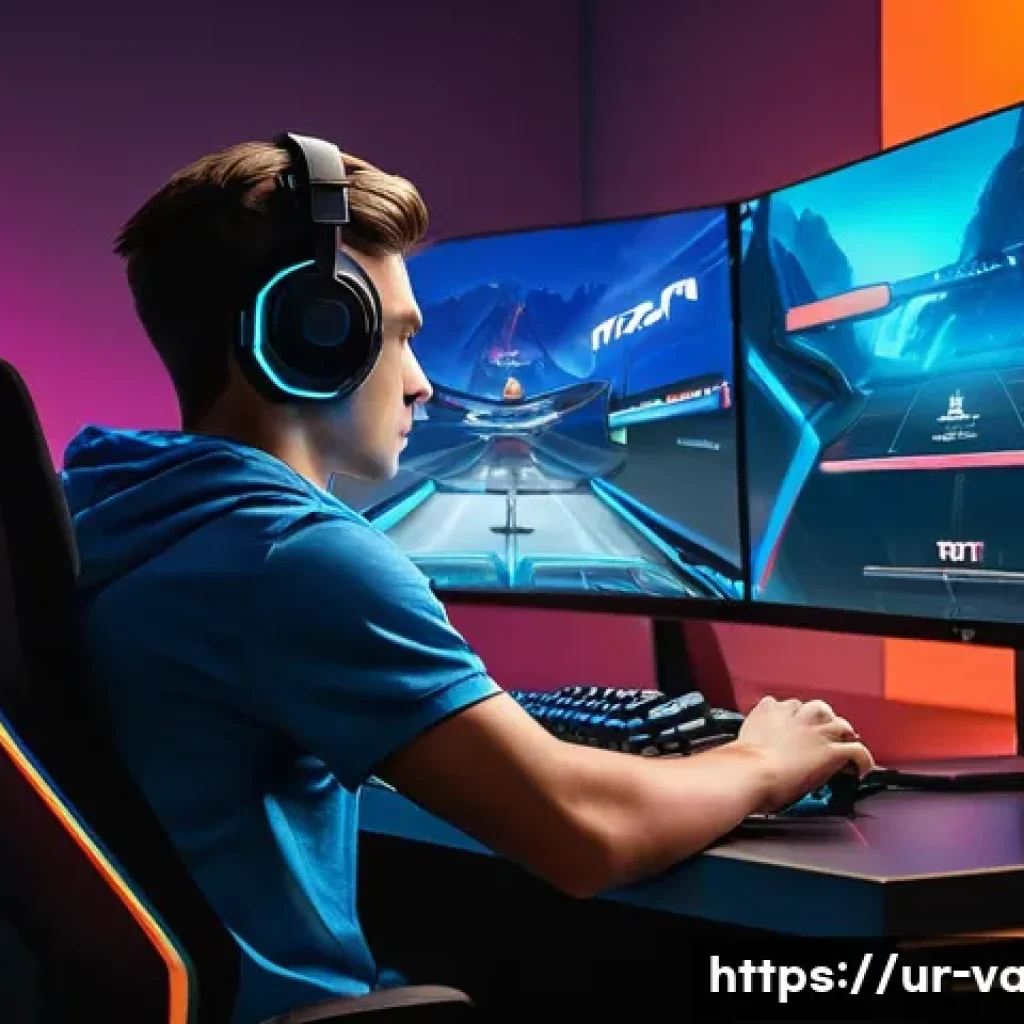 발로란트 설정 파일 백업 방법 - **Prompt 1: The Optimized Valorant Player** A 17-year-old male gamer, wearing a comfortable, mod...