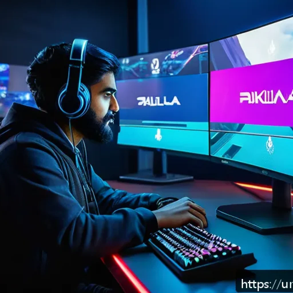 발로란트 신규 유저와의 협력 전략 - A dynamic esports team scene set in a modern gaming arena inspired by South Asian culture, featuring...