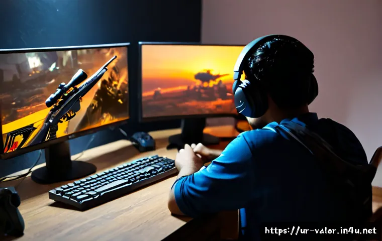 Home 17 발로란트 오퍼레이터 활용법 - Photorealistic Pakistani young adult esports player using a mouse and keyboard at a neat gaming desk...
